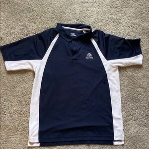 Navy and White Under Armor golf Shirt